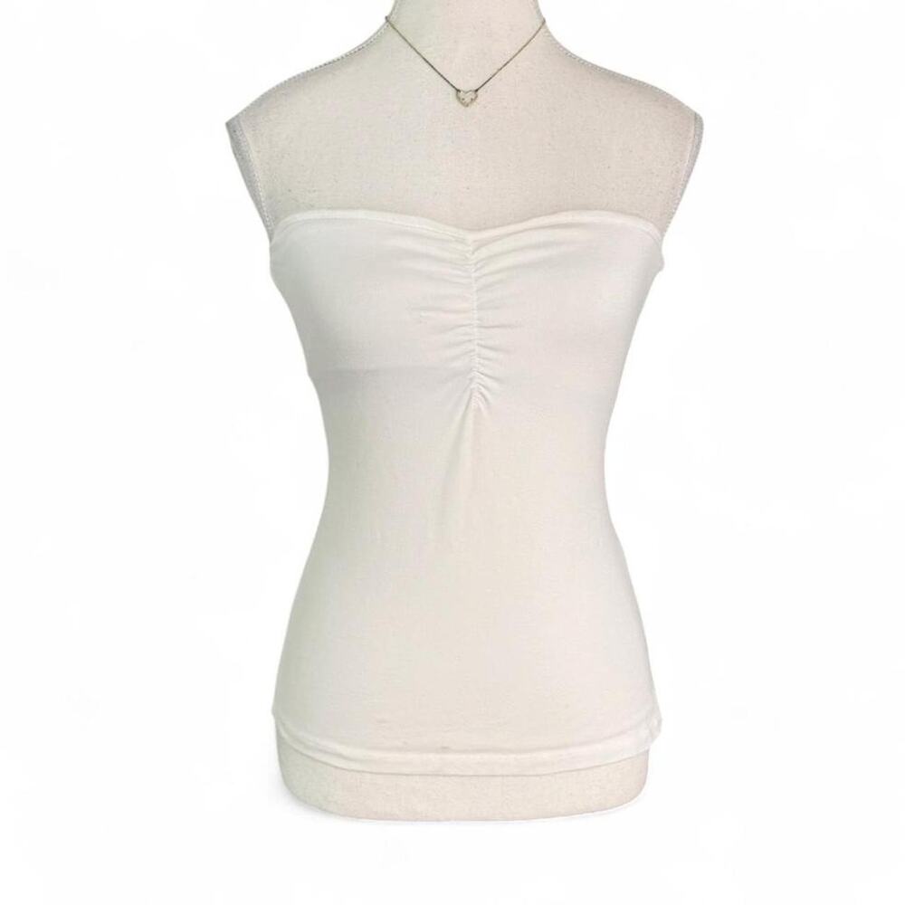 Brandy Melville White Strapless Tube Top Full Length One Size John Galt line